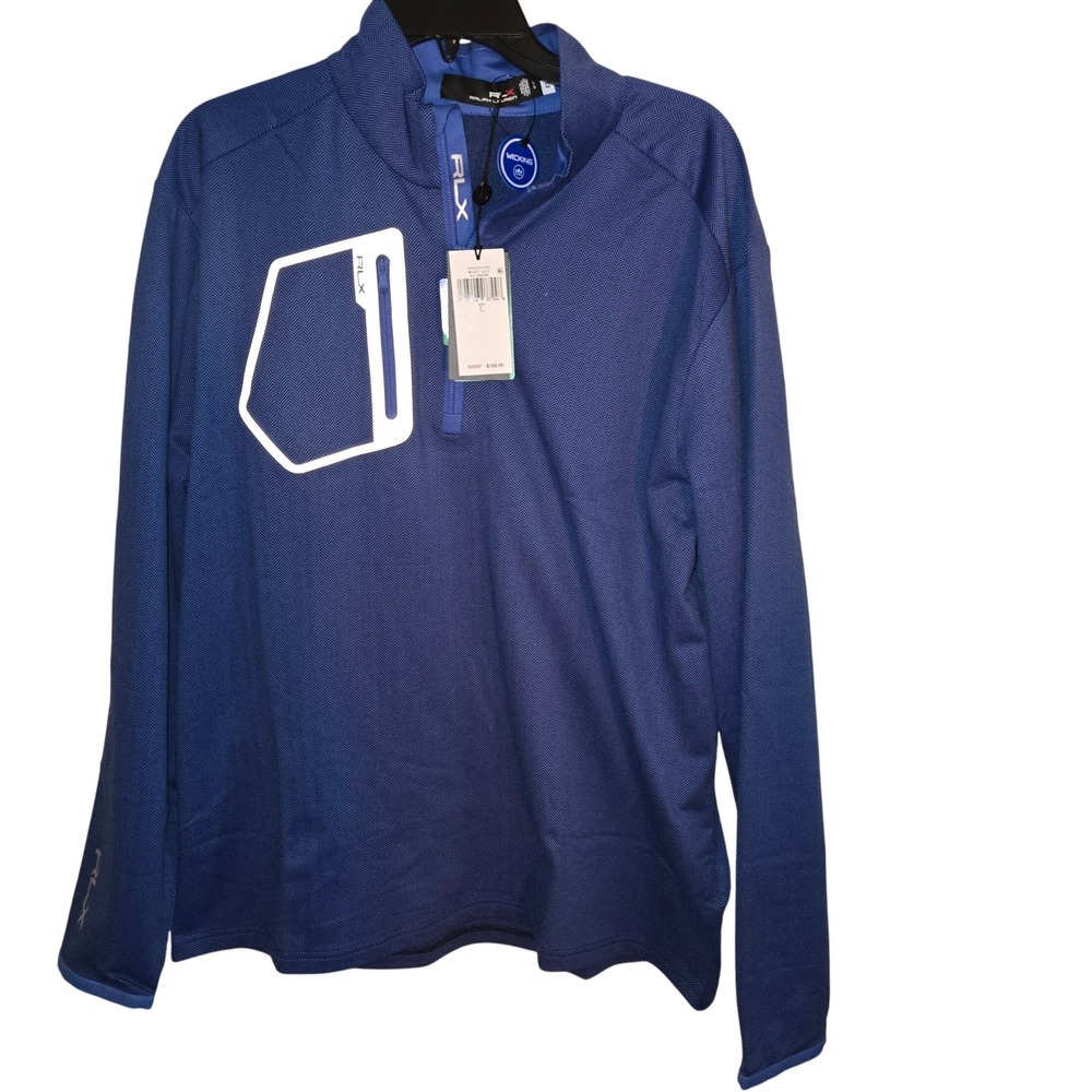 RLX Ralph Lauren Golf Pullover Long Sleeve 1/4 Zip Athletic Top NWT NEW